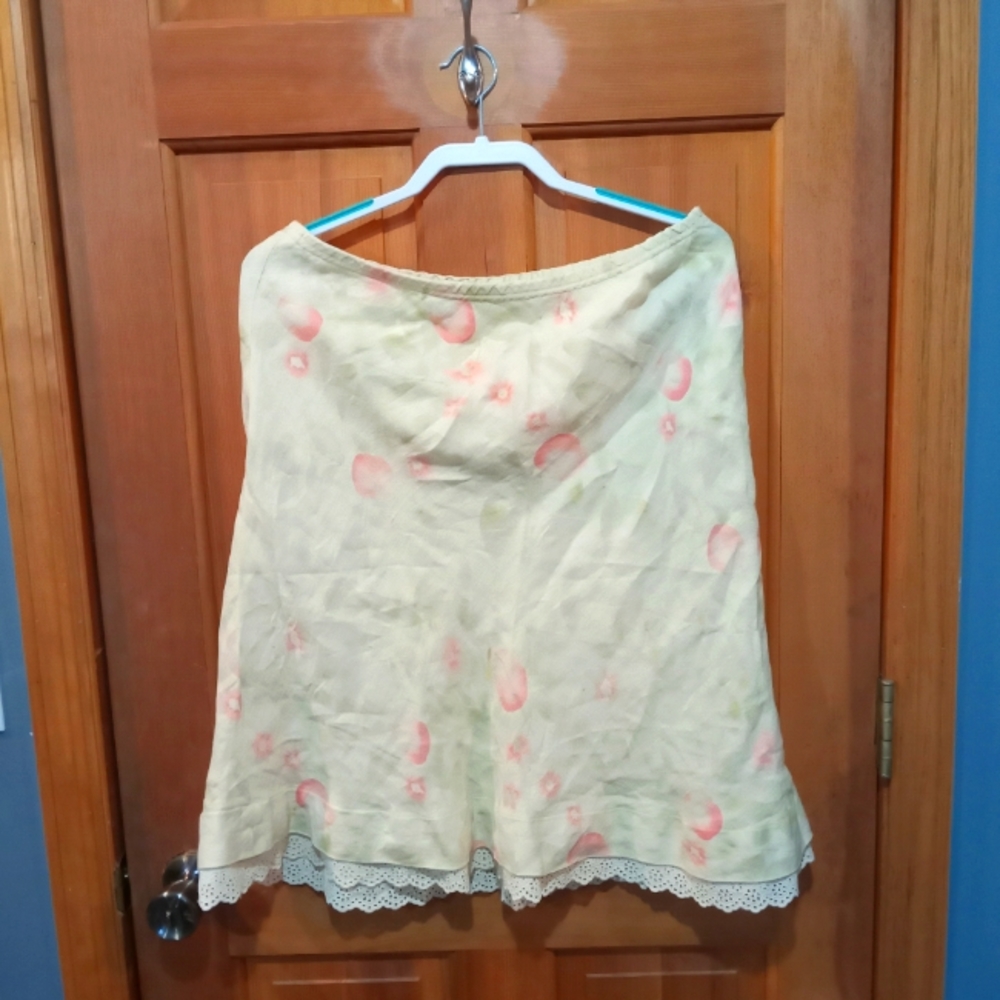 J. Jill 100% linen apple skirt size S